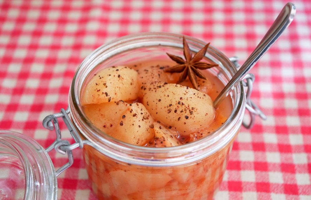 Compote de Pêches aux Épices • Paléo Régime