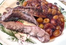 Magret de Canard aux Raisins